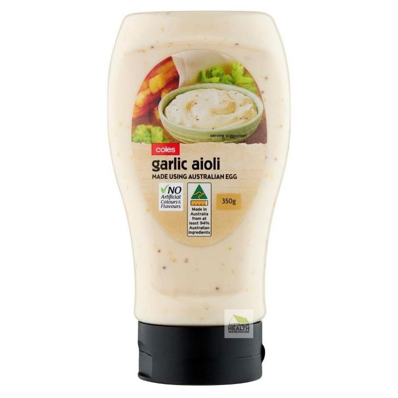 Coles Garlic Aioli 350g