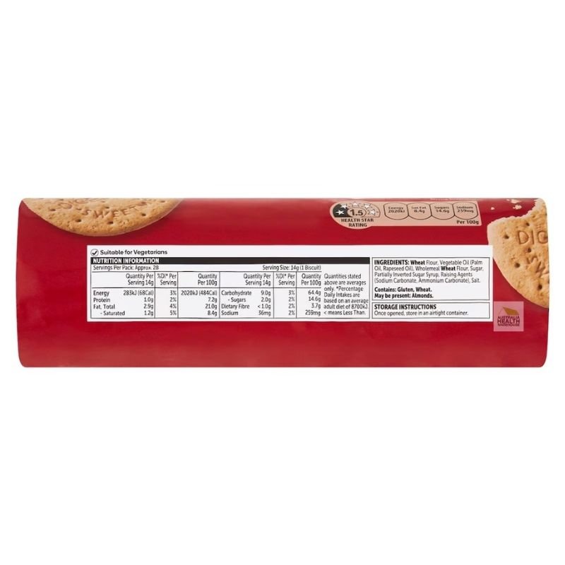 Woolworths Plain Digestives 400g