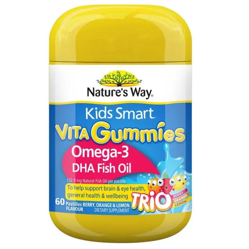 [Expiry: 03/2028] Nature's Way Kids Smart Vita Gummies Omega 60 Pastilles