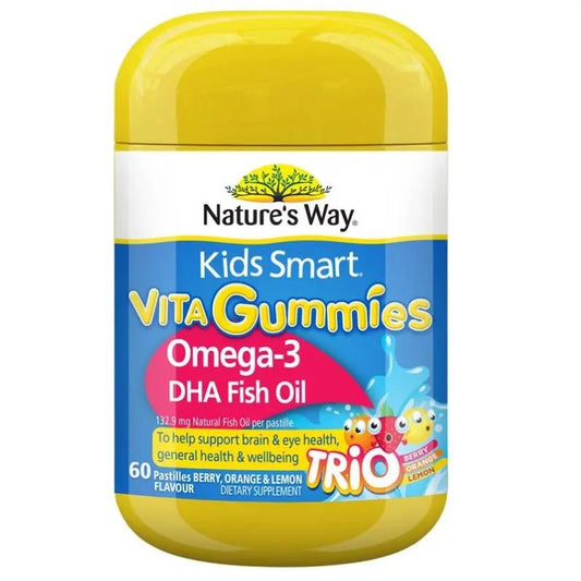 [Expiry: 03/2028] Nature's Way Kids Smart Vita Gummies Omega 60 Pastilles
