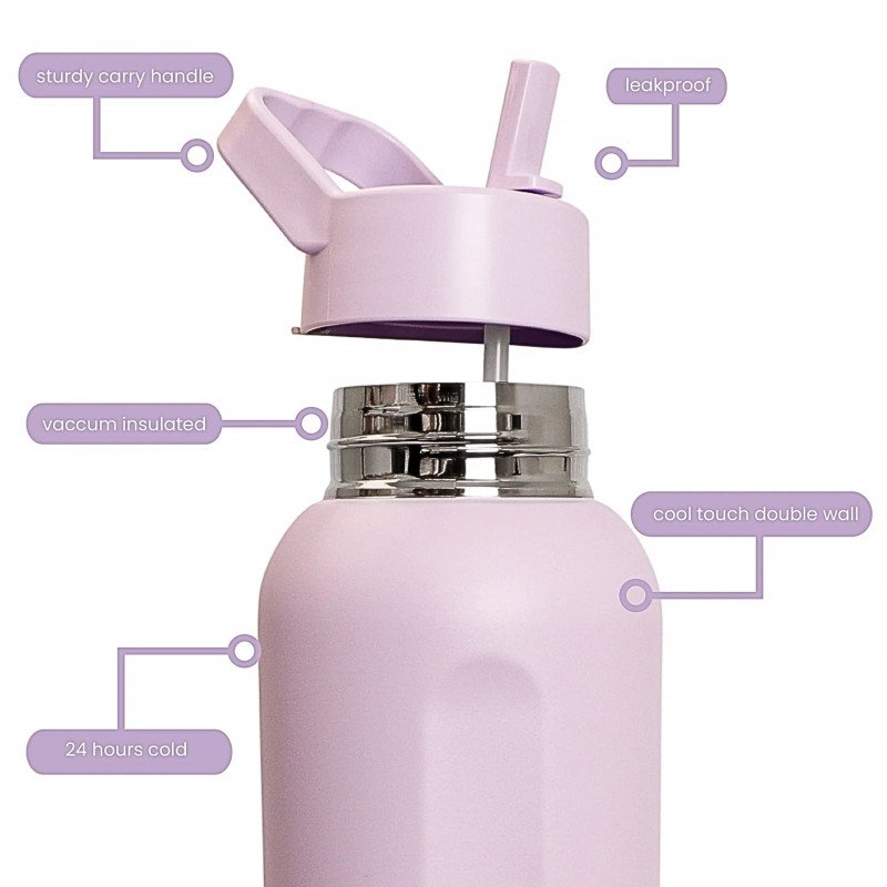 Decor Insulated Double Wall XXL Stainless Steel Bottle 2 Litre (PINK)