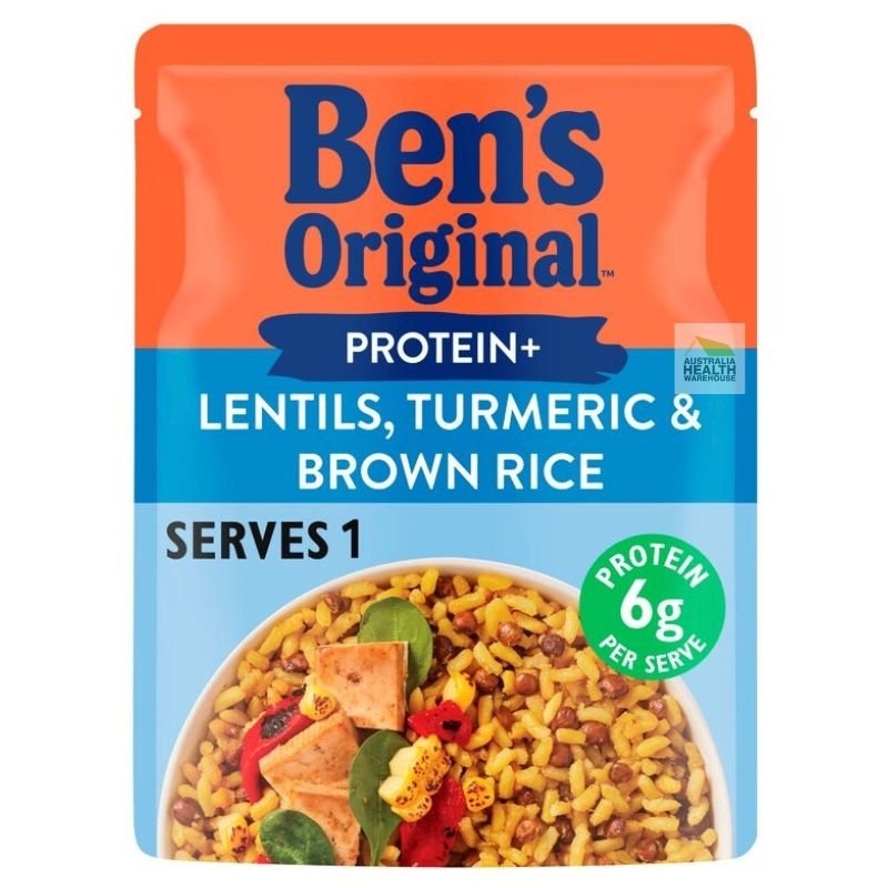 [CLEARANCE Expiry: 17/02/2025] Ben's Original Protein+ Lentils, Turmeric & Brown Rice Pouch 180g