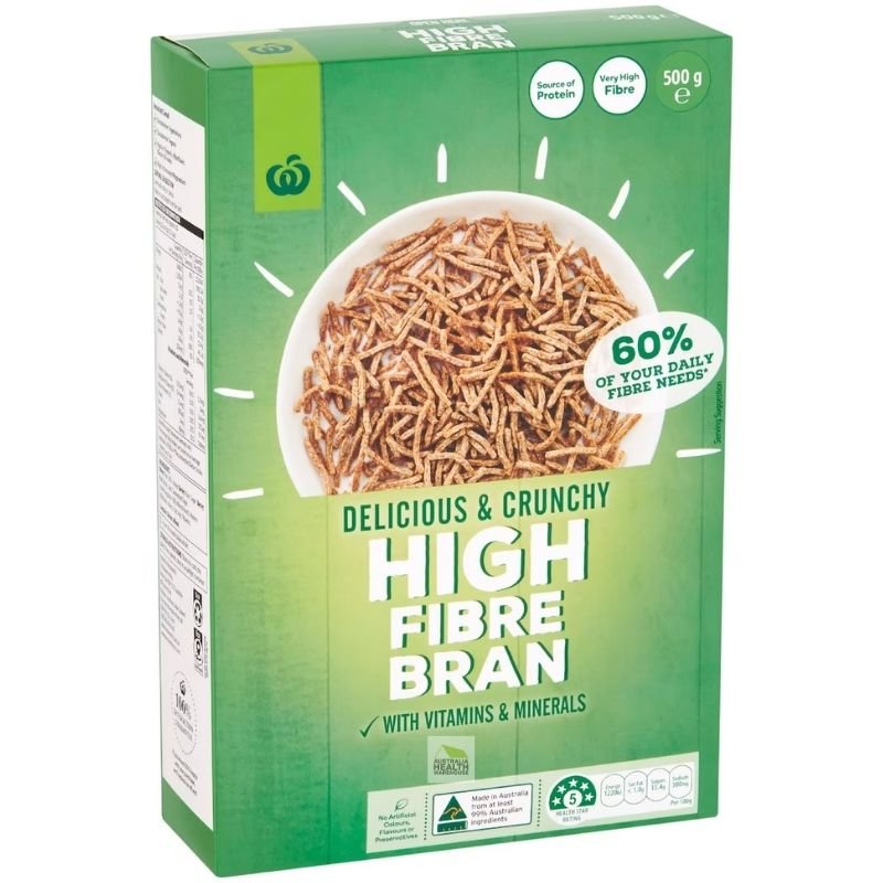 [Expiry Date: 10/02/2027] Woolworths High Fibre Bran 500g