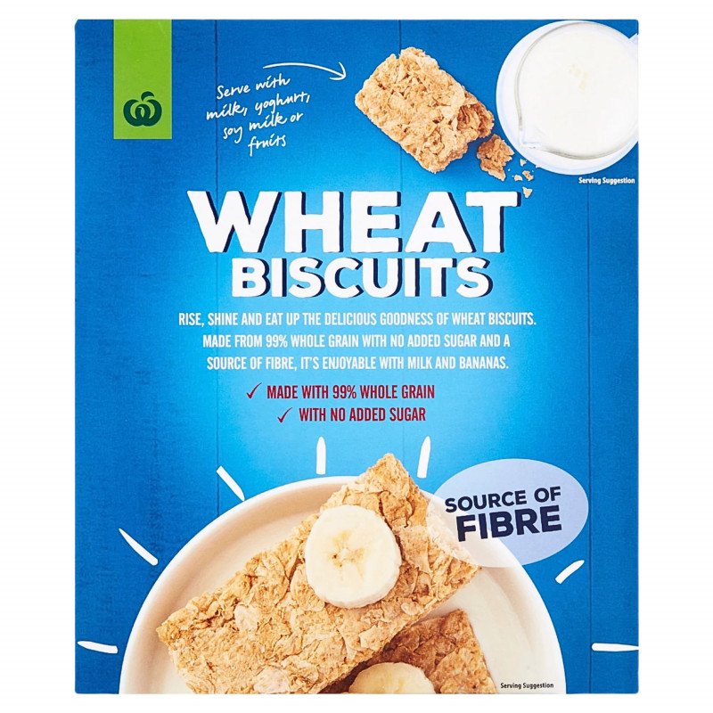 [Expiry Date: 08/09/2026]  Woolworths Wheat Biscuits 1.12kg