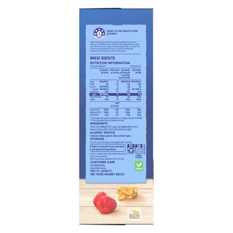 Coles Wheat Biscuits 1.12 kg