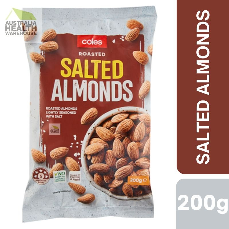 [CLEARANCE Expiry Date: 01/05/2026] Coles Salted Almonds 200g