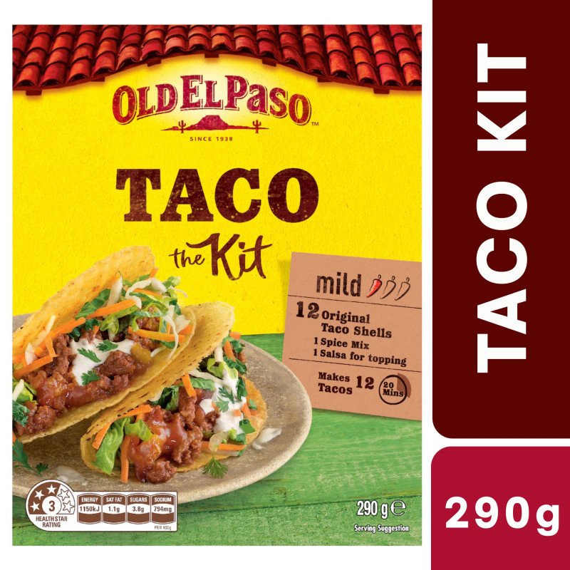 [Expiry Date: 27/01/2027] Old El Paso Taco Kit 290g