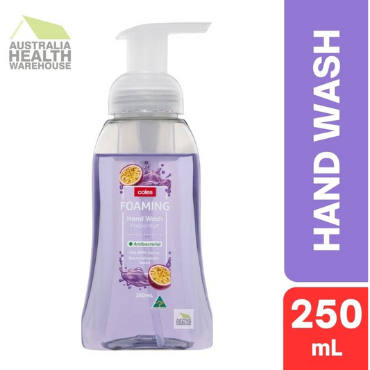 Coles Foaming Hand Wash Passionfruit Antibacterial 250mL
