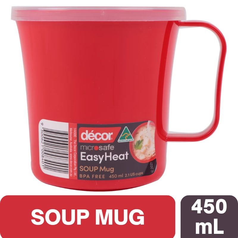 Decor Microsafe Easy Heat Soup Mug 450mL