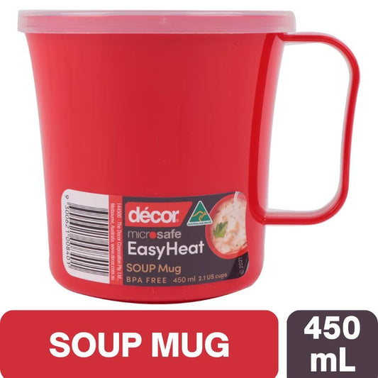 Decor Microsafe Easy Heat Soup Mug 450mL