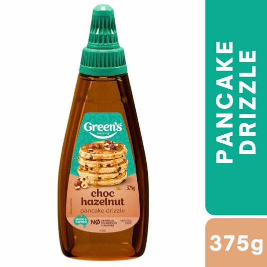 [Expiry Date: 31/10/2027] Greens Drizzle Choc Hazelnut  375g