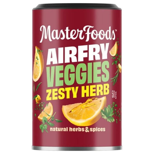 [Expiry Date: 31/08/2027]  Masterfoods Airfry Chips Cheesy Herb Seasoning Can 50g