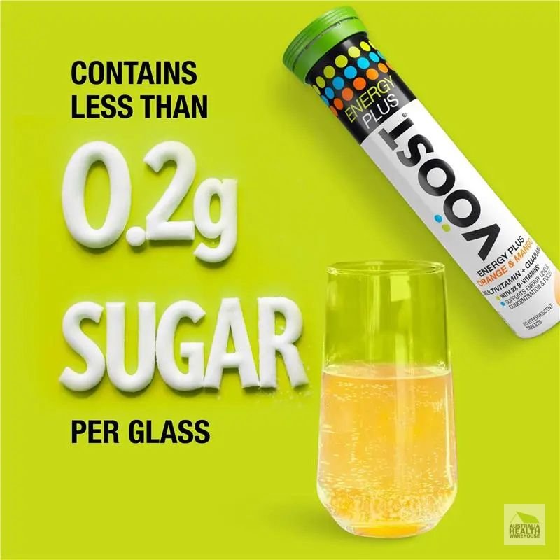 [Expiry: 07/2027] Voost Energy Plus Orange & Mango Effervescent 60 Tablets