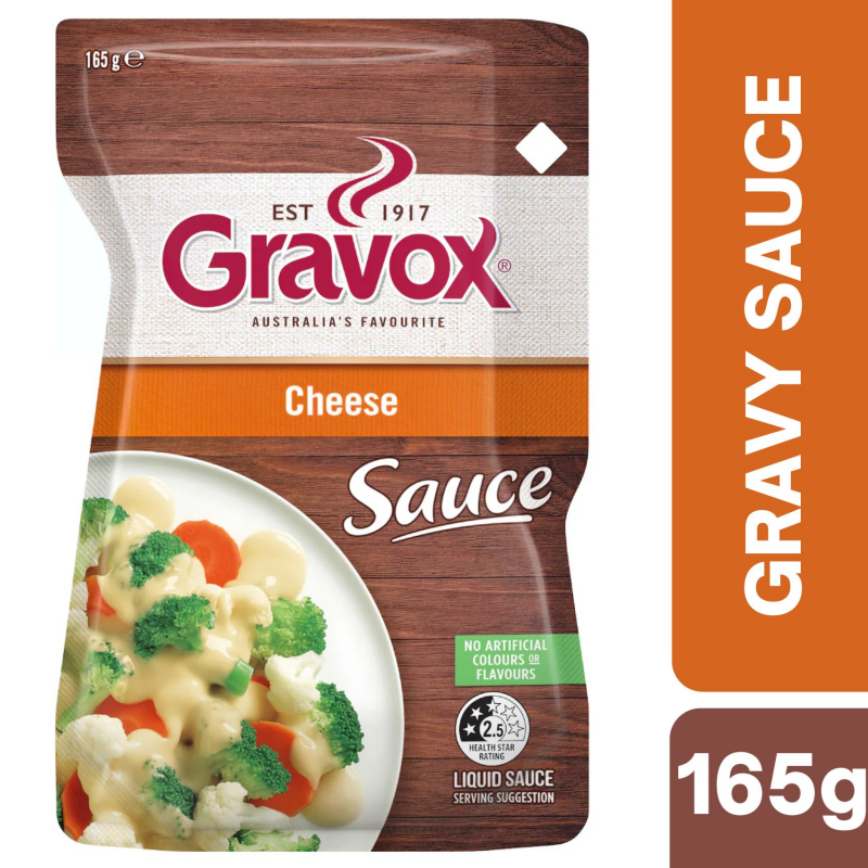 [Expiry Date: 16/03/2027] Gravox Cheese Sauce Liquid Pouch 165g