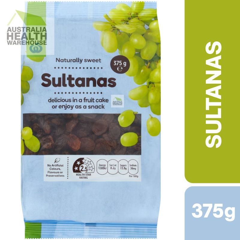 [CLEARANCE Expiry: 21/05/2026] Woolworths Sultanas 375g