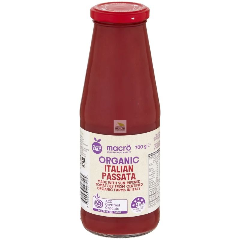 [Expiry: 31/08/2027] Woolworths Macro Organic Passata 700g