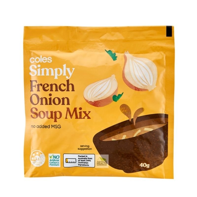 Coles Simply French Onion Soup Mix 40g