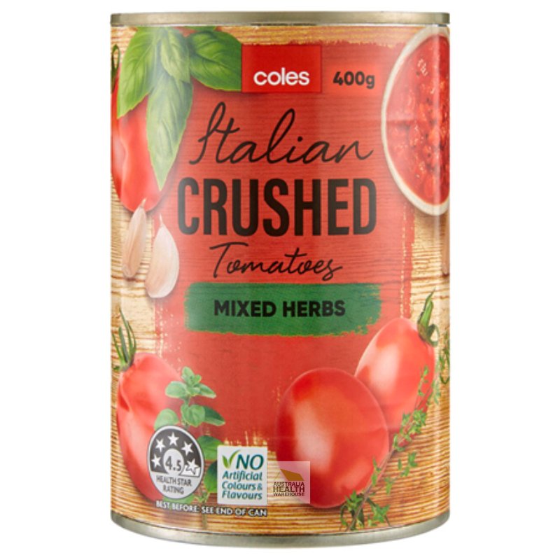 Coles Italian Crushed Tomatoes Mixed Herb 400g
