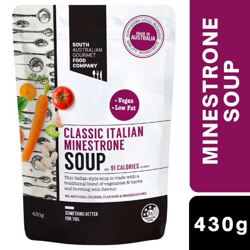 [Expiry Date: 28/01/2028] South Australian Gourmet Food Company Classic Italian Minestrone 430g