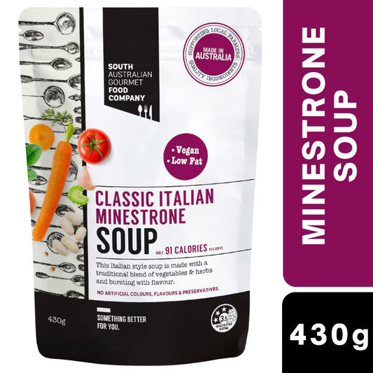 [Expiry Date: 28/01/2028] South Australian Gourmet Food Company Classic Italian Minestrone 430g