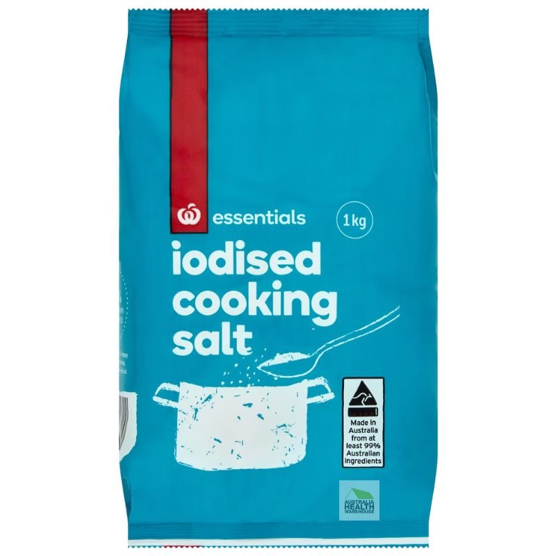 [Expiry: 08/2027] Woolworths Essentials Iodised Cooking Salt 1kg