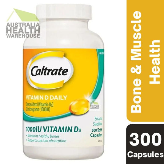 [Expiry: 07/2027] Caltrate Vitamin D3 1000iu 300 Soft Capsules