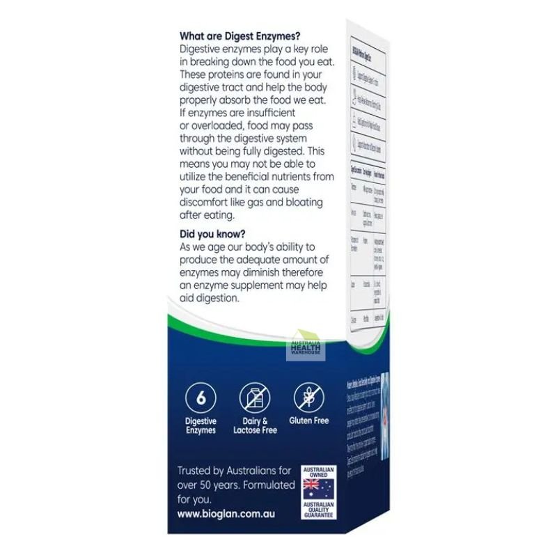 [Expiry: 01/2027] Bioglan Platinum Digest Eze 40 Capsules