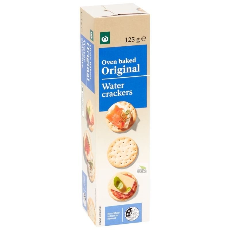 [Expiry: 20/11/2026] Woolworths Plain Water Crackers 125g