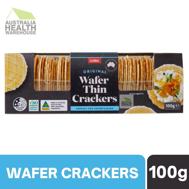Coles Original Wafer Thin Crackers 100g