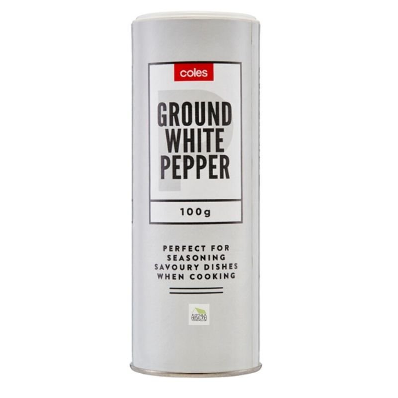[Expiry Date: 17/04/2027] Coles Ground White Pepper 100g