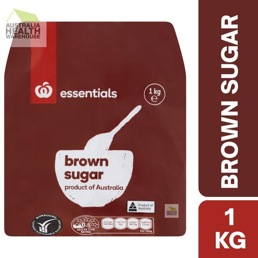 [Expiry Date: 19/08/2027] Woolworths Essentials Australian Brown Sugar 1kg