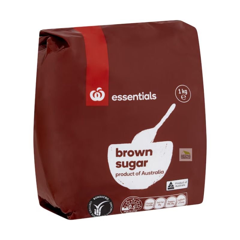 [Expiry Date: 19/08/2027] Woolworths Essentials Australian Brown Sugar 1kg