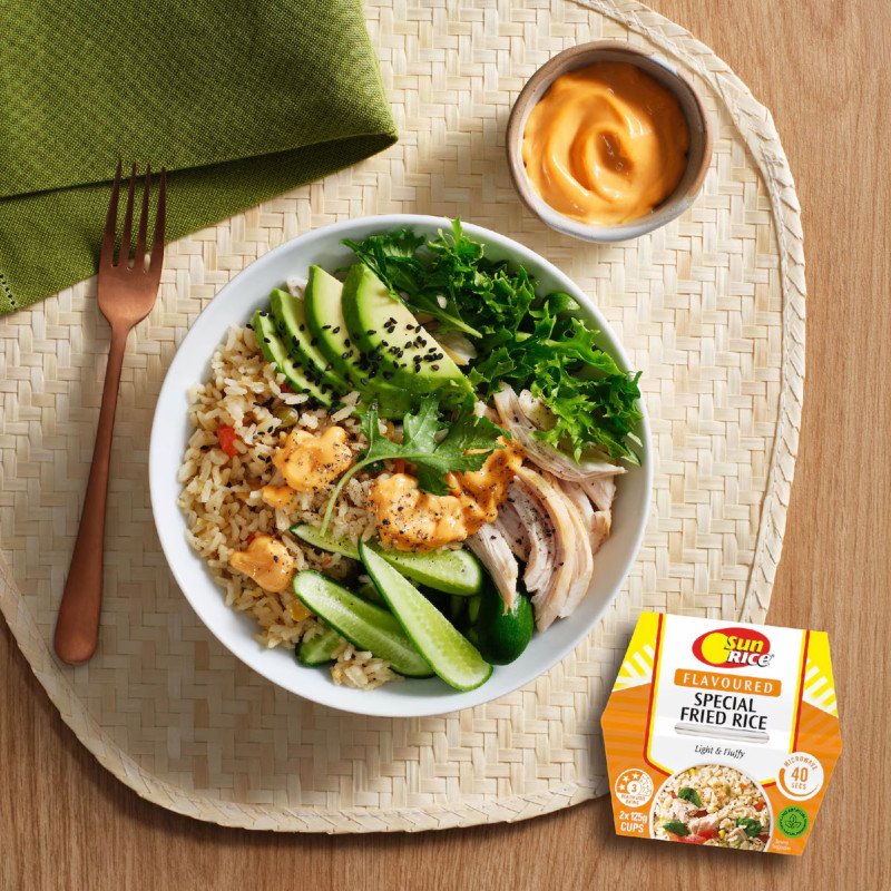 [Expiry Date: 17/02/2027] Sunrice Microwave Flavoured Special Fried Rice Cups 2 x 125g