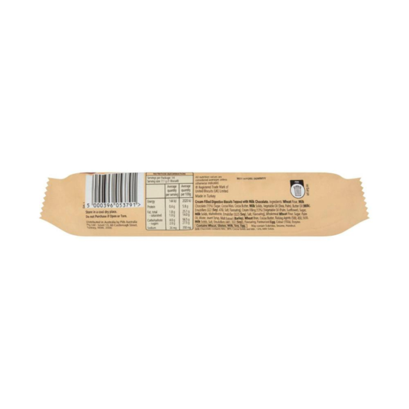 [Expiry Date: 14/02/2027] McVitie's Digestives ChocTops Milk Chocolate 100g