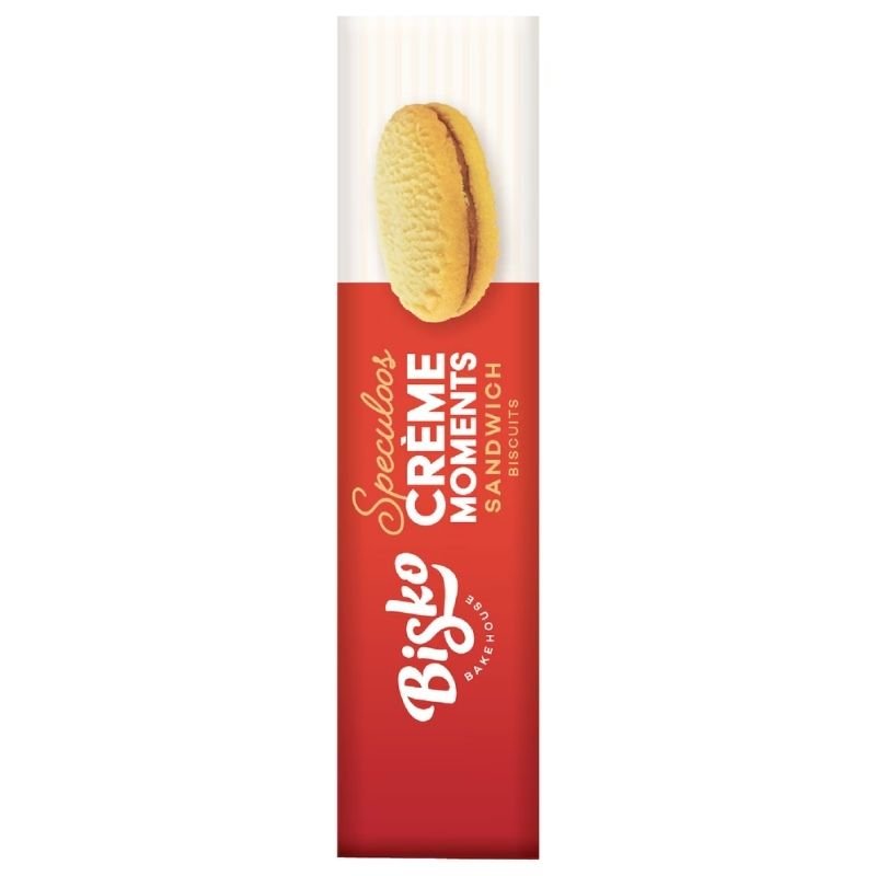 [Expiry Date: 20/08/2027] Bisko Bakehouse Creme Moments Shortbread With Speculoos Cream Filling 140g