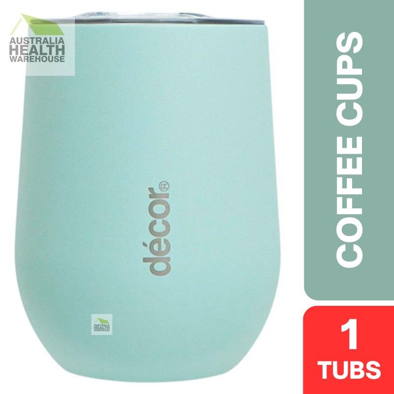 Decor Double Wall Wine & Coffee Cup 350mL (GREEN)
