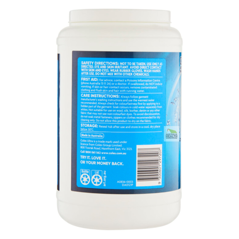 Coles Ultra Oxy Action Laundry Stain Remover 1kg