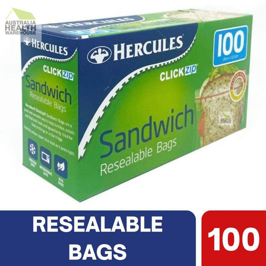 Hercules Clickzip Sandwich 100 Bags
