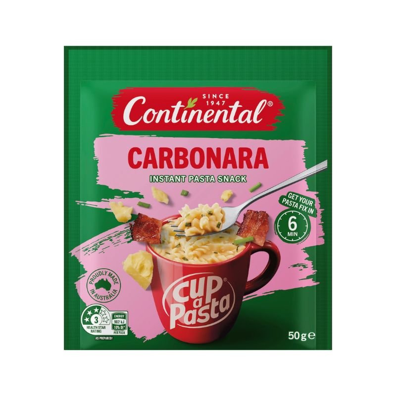 [Expiry Date: 20/07/2027] Continental Instant Pasta Carbonara 50g