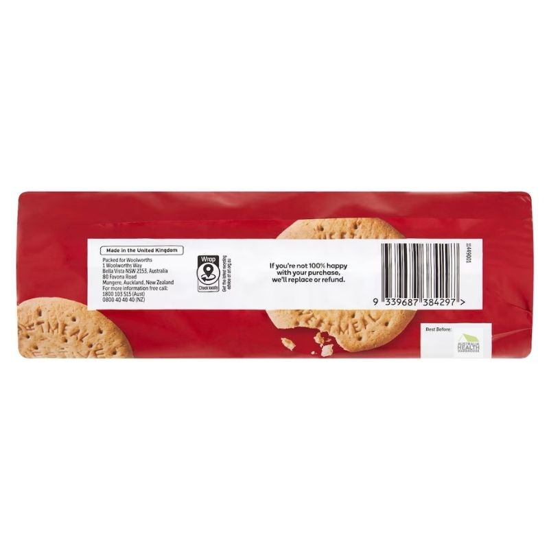 Woolworths Plain Digestives 400g