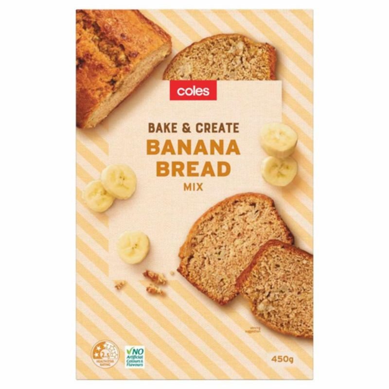 [Expiry: 18/11/2026] Coles Bake & Create Banana Bread Mix 450g
