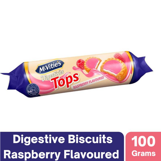 [Expiry Date: 02/09/2026] McVitie's Digestives RasTops Raspberry 100g