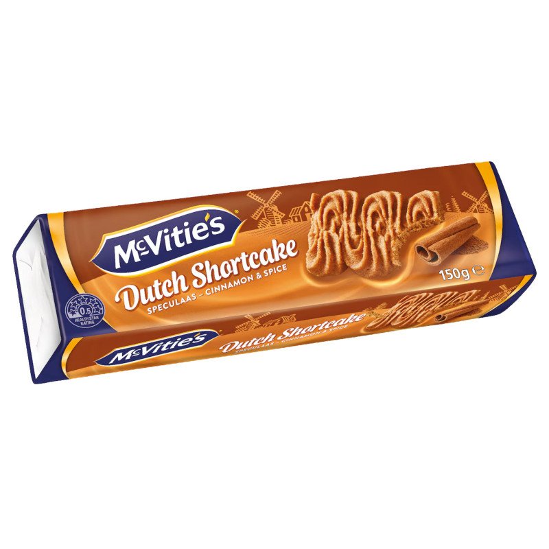 [Expiry Date: 31/10/2026] McVitie's Dutch Shortcake Speculaas 150g