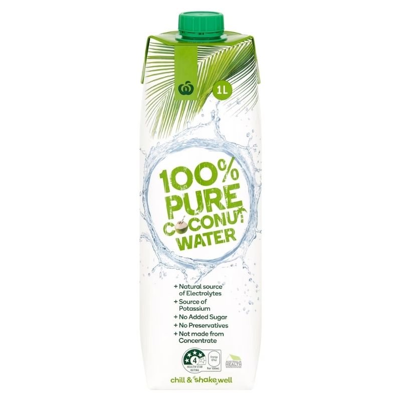 [CLEARANCE Expiry: 07/03/2026] Woolworths 100% Pure Coconut Water 1 Litre
