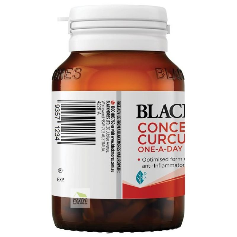 [Expiry: 07/2025] Blackmores Concentrated Curcumin One-A-Day 60 Tablets