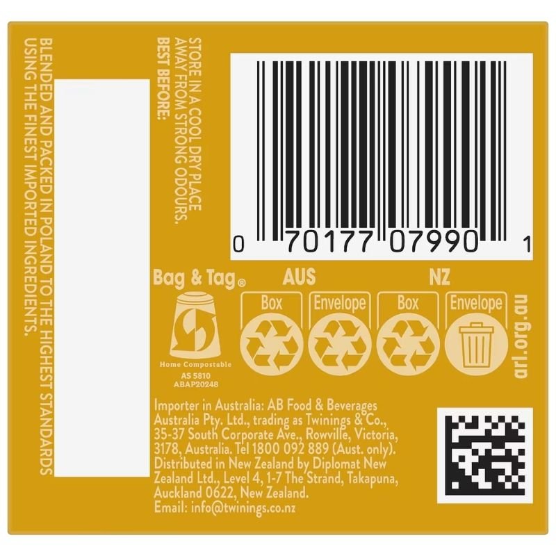 [Expiry: 02/08/2028]  Twinings Lemon Twist Tea Bags 10 pack