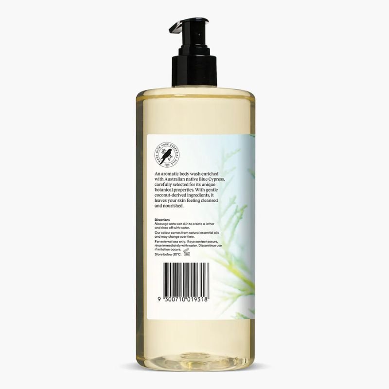 Bosisto's Blue Cypress & Ylang Ylang Body Wash 1 Litre Pump