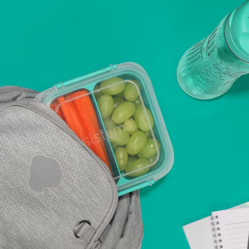 Sistema To Go Rectangle Stax Food Container 1.15 Litre (Green)
