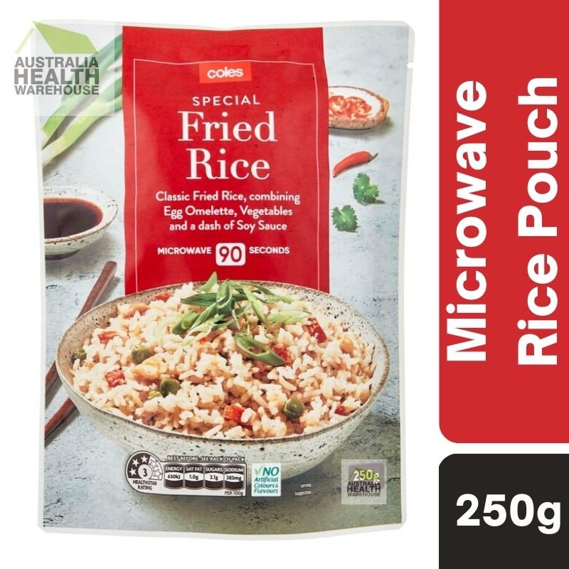 [CLEARANCE Expiry: 15/07/2024] Coles Special Fried Microwave Rice 250g