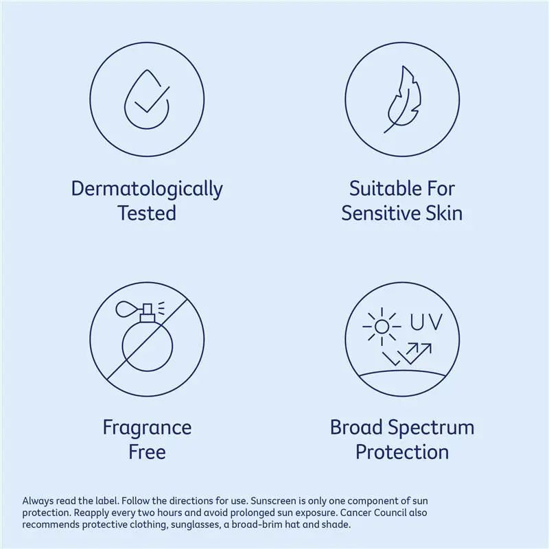 [Expiry: 04/2028] Cancer Council SPF 50+ Face Day Wear Moisturiser Face Matte Medium Tint 75ml Tube